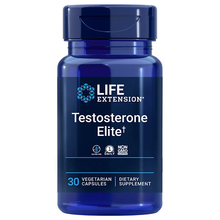 Life Extension Testosterone Elite Výtažky z granátového jablka, kakaa a luteolinu