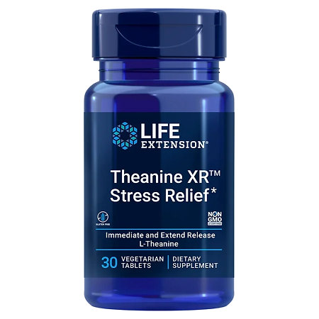 Life Extension Theanine XR™ Stress Relief Nahrungsergänzungsmittel mit L-Theanin