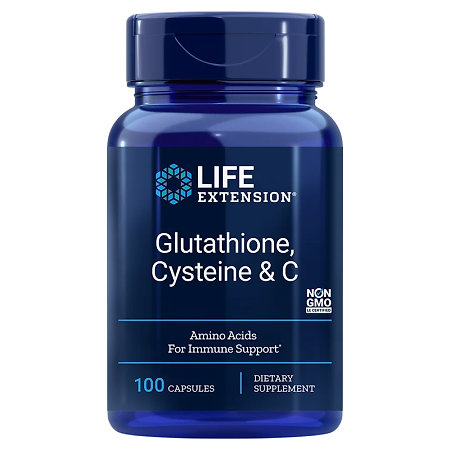 Life Extension Glutathione, Cysteine & C Doplněk stravy s glutathionem, cysteinem a vitaminem C