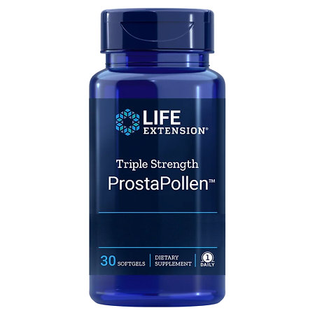 Life Extension Triple Strength ProstaPollen Nahrungsergänzungsmittel mit einem Komplex von Inhaltsstoffen