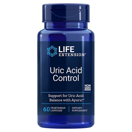 Life Extension Uric Acid Control Nahrungsergänzungsmittel mit Extrakt aus Terminalia bellerica