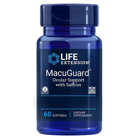 Life Extension MacuGuard® Ocular Support with Saffron Doplněk stravy s luteinem a dalšími složkami