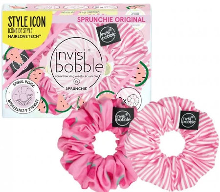 Invisibobble Sprunchie Original Fruit Fiesta Duo set of fabric hair elastics