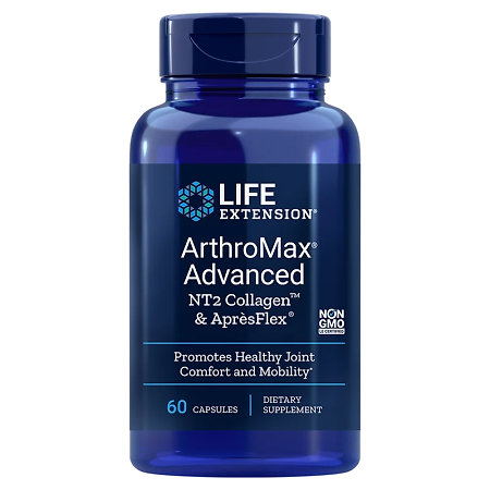 Life Extension ArthroMax® Advanced with NT2 Collagen™ & AprèsFlex® Doplněk stravy s boswellií a kolagenem typu II