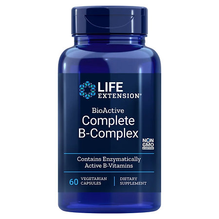 Life Extension BioActive Complete B-Complex Doplněk stravy s obsahem vitaminu B