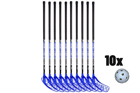 Oxdog PLAYER 33 + 10 BALLS Florbalová sada