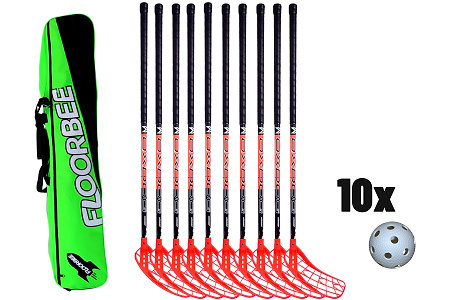 Oxdog WINNER 33 + TOOLBAG + 10 BALLS Floorball set