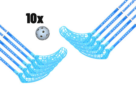FLOORBEE Junkers 10 sticks + 10 BALLS Florbalová sada