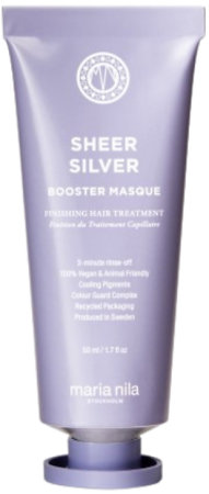Maria Nila Sheer Silver Booster Masque maska na vlasy s fialovými pigmentmi