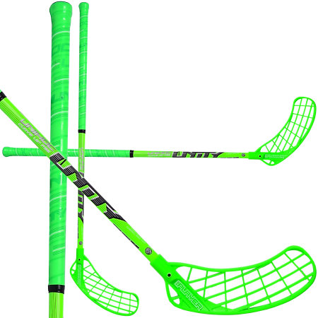 Unihoc REPLAYER Curve 1.5º 35 neon green/black Florbalová hokejka
