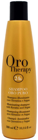 Fanola OroTherapy Shampoo Oro Puro Aufhellendes Shampoo mit Keratin und Argan