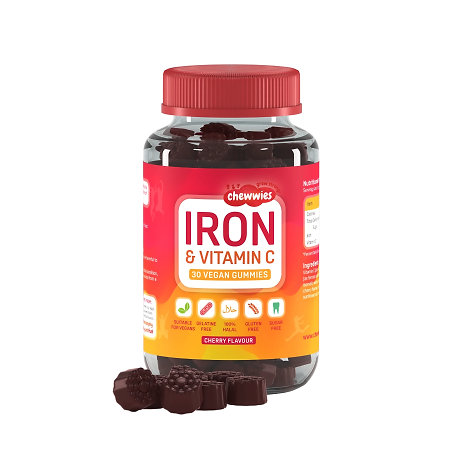 Life Extension Chewwies Iron & Vitamin C Doplněk stravy s železem a vitamínem C