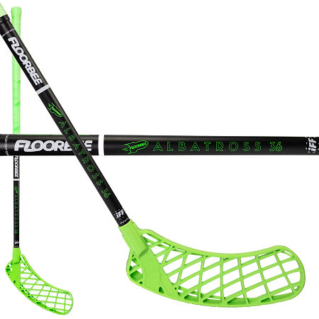 FLOORBEE Albatross 36 black/green Florbalová hůl