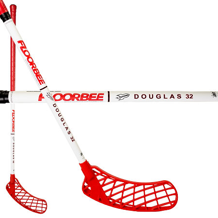 FLOORBEE Douglas 32 Composite Red/White Florbalová hůl