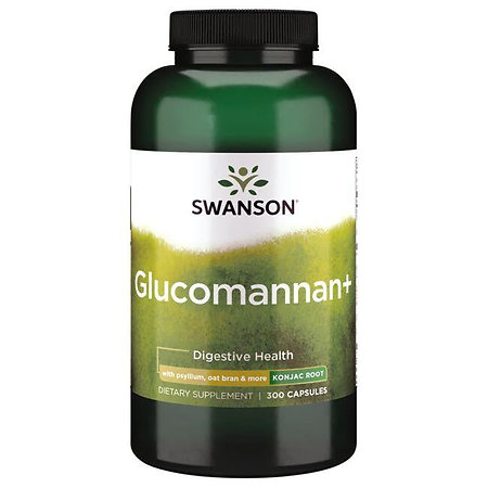 Swanson Glucomannan+ Nahrungsergänzungsmittel mit einer Ballaststoffmischung