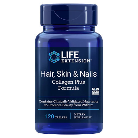 Life Extension Hair, Skin & Nails Collagen Plus Formula Doplněk stravy s kolagenem