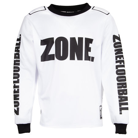 Zone floorball Goalie sweater UPGRADE SW white/black Brankářský dres