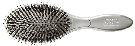 Olivia Garden Ceramic + ion Ceramic + ion Supreme Combo kartáč na vlasy s kančími a umělými štětinami