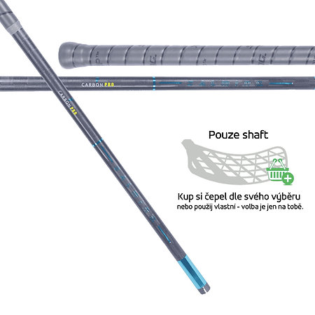 Salming P-Series Carbon Pro F27 Grey/Blue Shaft floorball stick