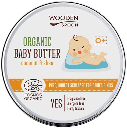 Wooden Spoon Organic Baby Butter jemné dětské tělové máslo