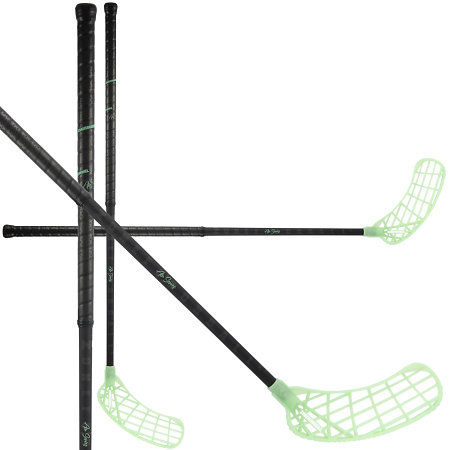 Zone floorball HARDER AIR UL 28 black/ice green Florbalová palica