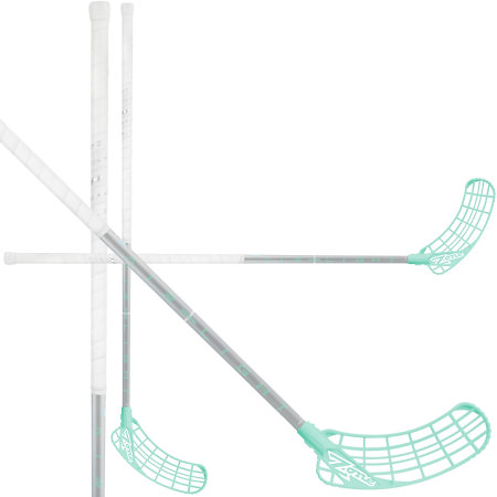Zone floorball ZUPER AIRLIGHT 28 silver/mint Florbalová palica