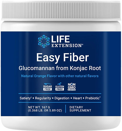 Life Extension Easy Fiber Doplněk stravy s glukomannanem