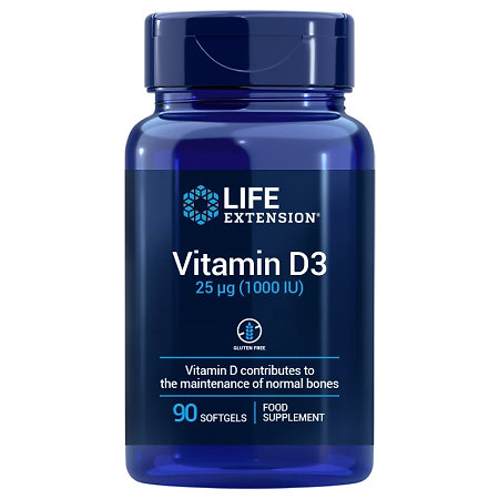 Life Extension Vitamin D3 Nahrungsergänzungsmittel mit Vitamin D3