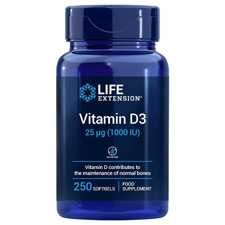 Life Extension Vitamin D3 Doplněk stravy s obsahem vitaminu D3