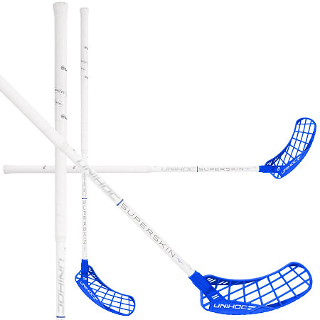 Unihoc EPIC SUPERSKIN REG 26 white/blue Florbalová hůl