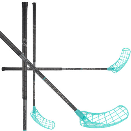Unihoc EPIC SUPERSKIN PRO 26 graphite/turquoise Florbalová hůl