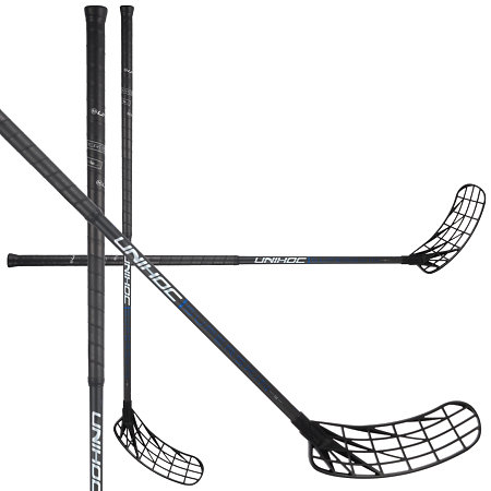 Unihoc UNILITE SUPERSKIN MAX TITAN 29 Oval black/blue Florbalová hůl