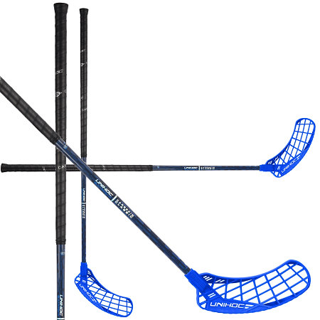Unihoc EPIC CARBSKIN FL 29 Oval blue Floorball stick