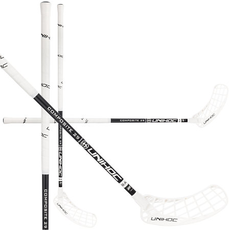 Unihoc EPIC COMPOSITE 29 white/black Florbalová hůl