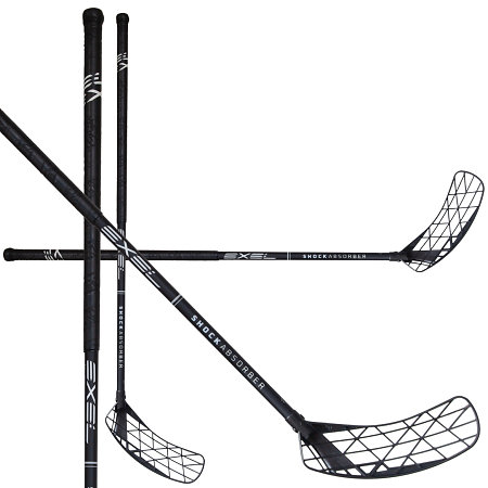 Exel SHOCK ABSORBER BLACK 2.9 OVAL MB Florbalová hůl