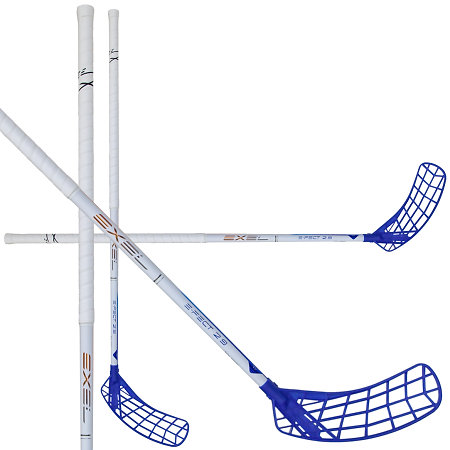 Exel E-FECT WHITE 2.9 ROUND MB blue Florbalová hůl