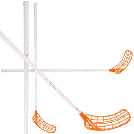Zone floorball HYPER AIR SUPERLIGHT 27 OVAL white/lava Floorball stick