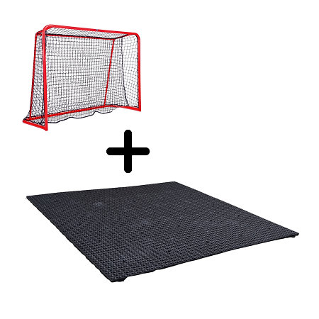 FLOORBEE RUNWAY 3.0 TRAINING ZONE 4m² Tréningový florbalový povrch s bránou