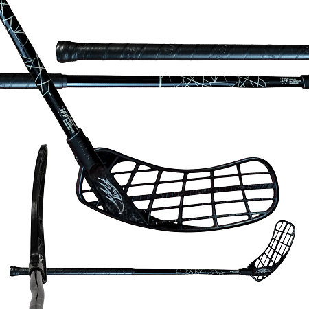 Salming HAWK KICKZONE JR F35 Black/Silver Floorball stick