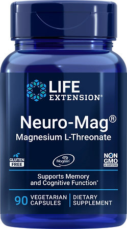 Life Extension Neuro-Mag® Magnesium L-Threonate Doplněk stravy s obsahem hořčíku a L-threonátu
