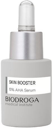 Biodroga Skin Booster 5% AHA Serum Glättendes Anti-Age-Serum für jeden Hauttyp