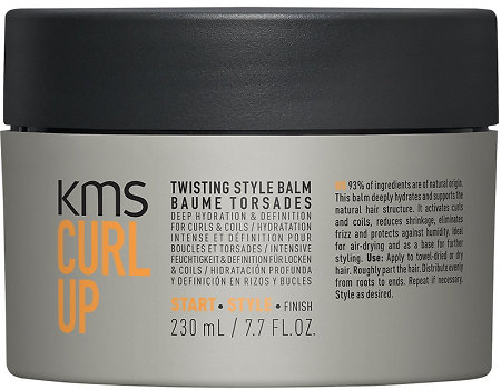 KMS Curl Up Twisting Style Balm vyživující balzám pro potřeby stylingu kudrnatých a vlnitých vlasů