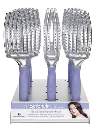 Olivia Garden Fingerbrush Bristles Display sada kartáčů na vlasy