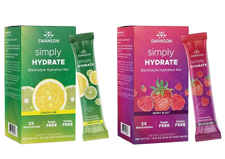 Swanson Simply HYDRATE Electrolyte Hydration Mix Instantní elektrolytický nápoj