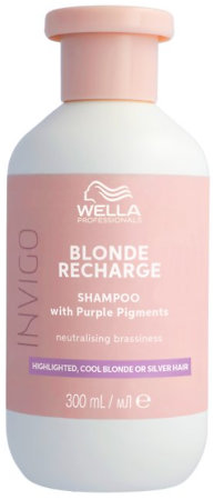 Wella Professionals Invigo Blonde Recharge Cool Blonde Shampoo Anti-Gelbstich Shampoo für blondiertes Haar