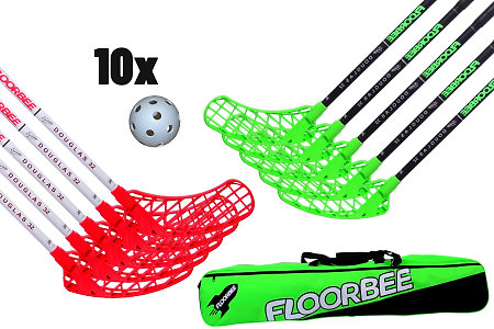 FLOORBEE Douglas 32 Composite + Toolbag and balls Florbalová sada