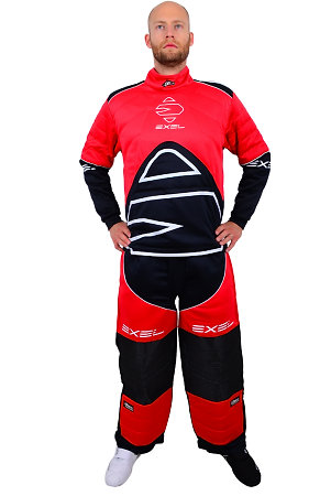 Exel G STAR set black/red Florbalovy brankársky set