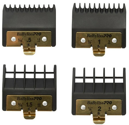 BaByliss PRO Premium Skeleton Guards Pack Of 4 Set mit Ersatzaufsätzen