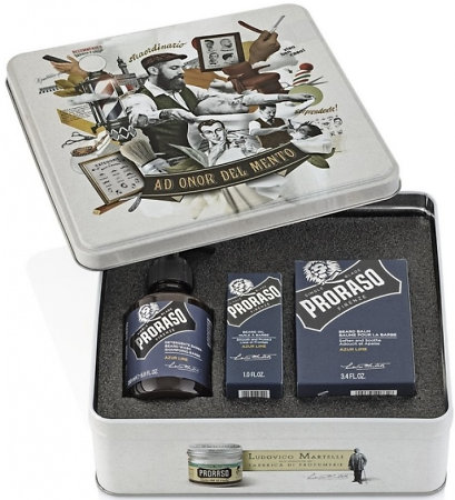 Proraso Azur Lime Set beard gift set with citrus scent