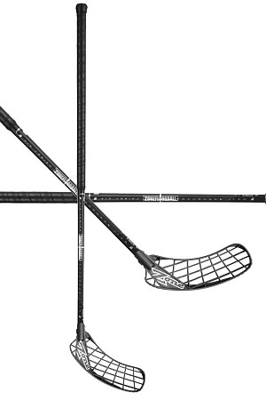 Zone floorball HYPER AIR Superlight 26 PC NAKEDCARBON black/silver Floorball stick